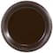 JAM Paper 7" Chocolate Brown Plastic Party Plates, 20ct.